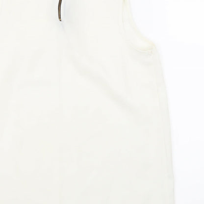New Look Womens White   Basic Tank Size 10