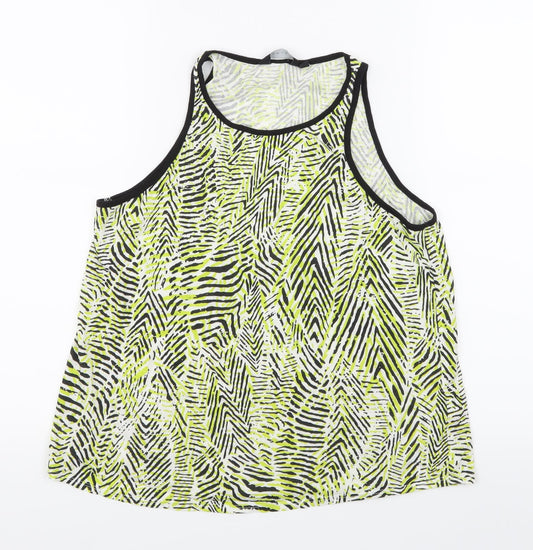 Womens UK Size 12 New Look Green Basic Tank