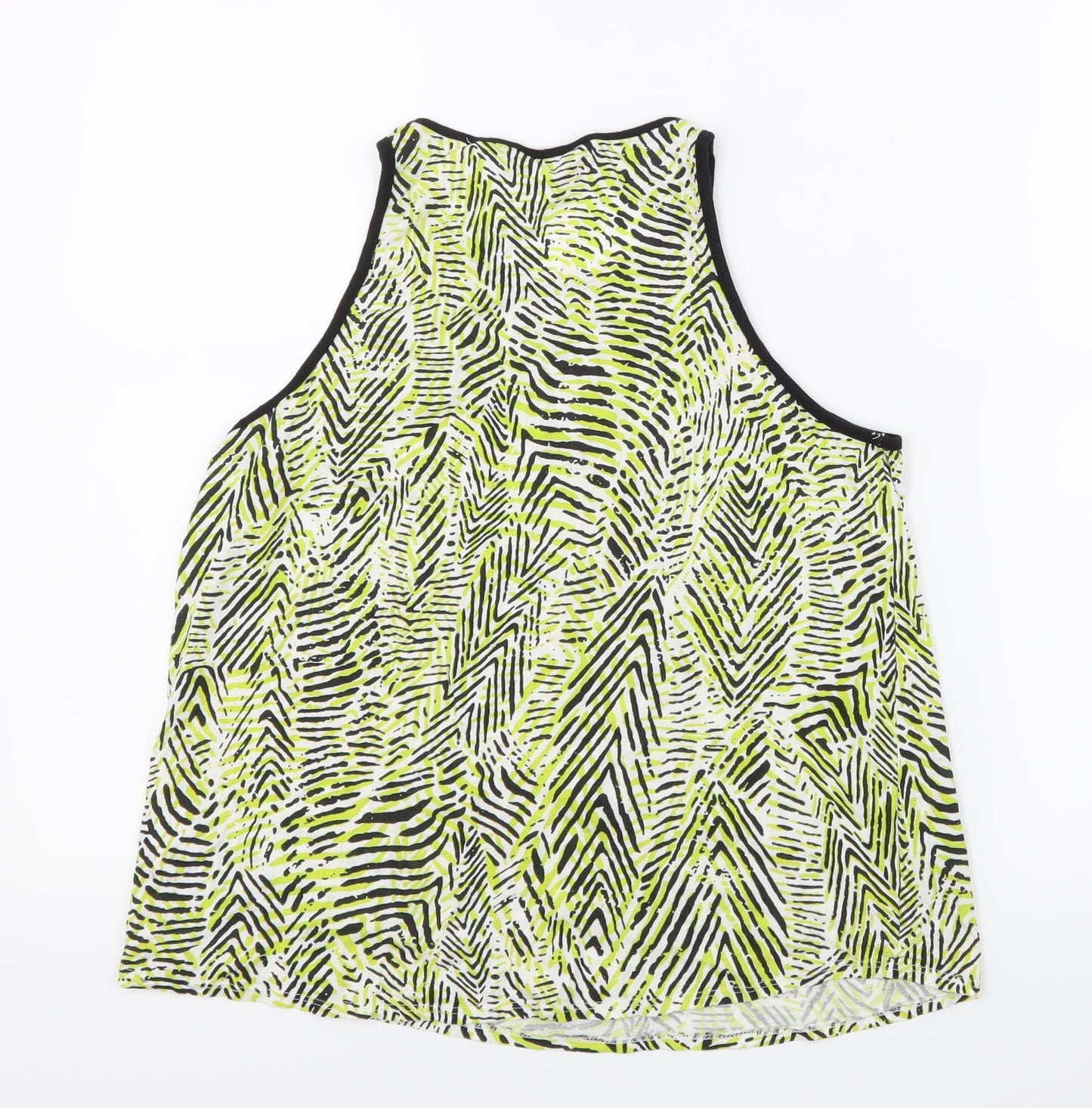 Womens UK Size 12 New Look Green Basic Tank