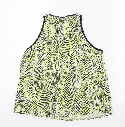 Womens UK Size 12 New Look Green Basic Tank
