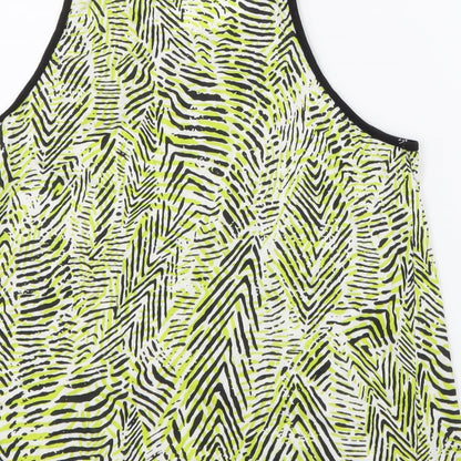 Womens UK Size 12 New Look Green Basic Tank