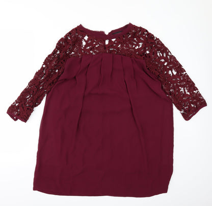 Missguided Womens Red   A-Line  Size 8