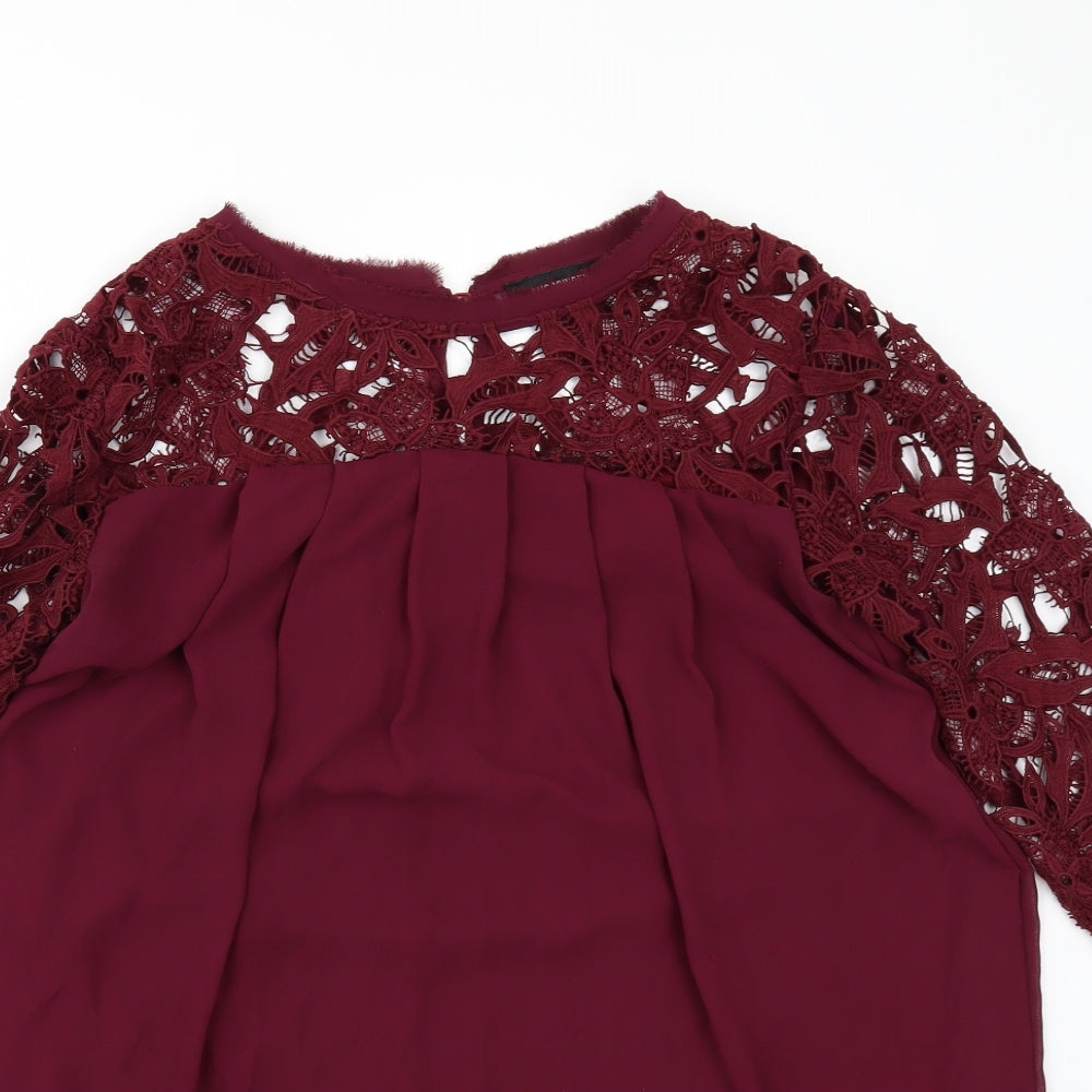 Missguided Womens Red   A-Line  Size 8