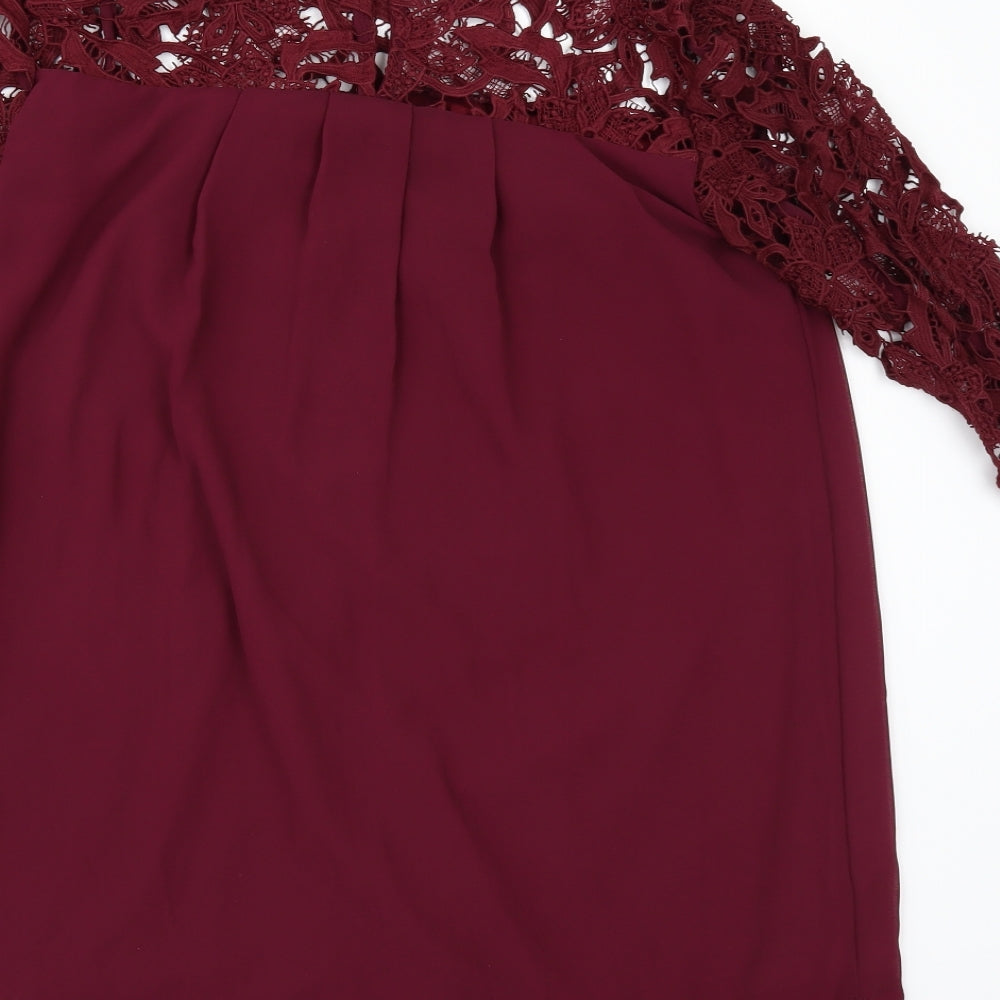 Missguided Womens Red   A-Line  Size 8