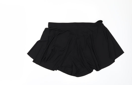 H&M Womens Black   Paperbag Shorts Size L