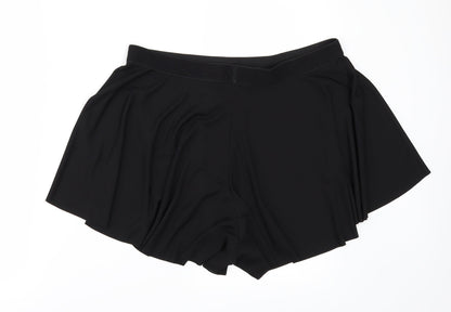 H&M Womens Black   Paperbag Shorts Size L