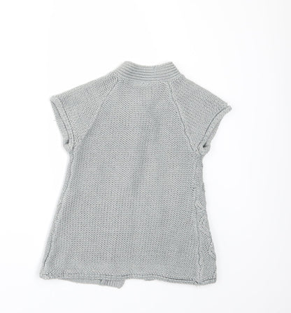 STREET ESSENTIAL Girls Grey   Cardigan Jumper Size 2-3 Years