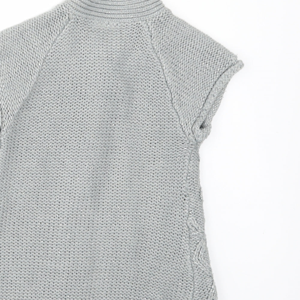 STREET ESSENTIAL Girls Grey   Cardigan Jumper Size 2-3 Years