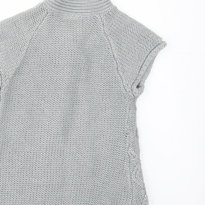 STREET ESSENTIAL Girls Grey   Cardigan Jumper Size 2-3 Years