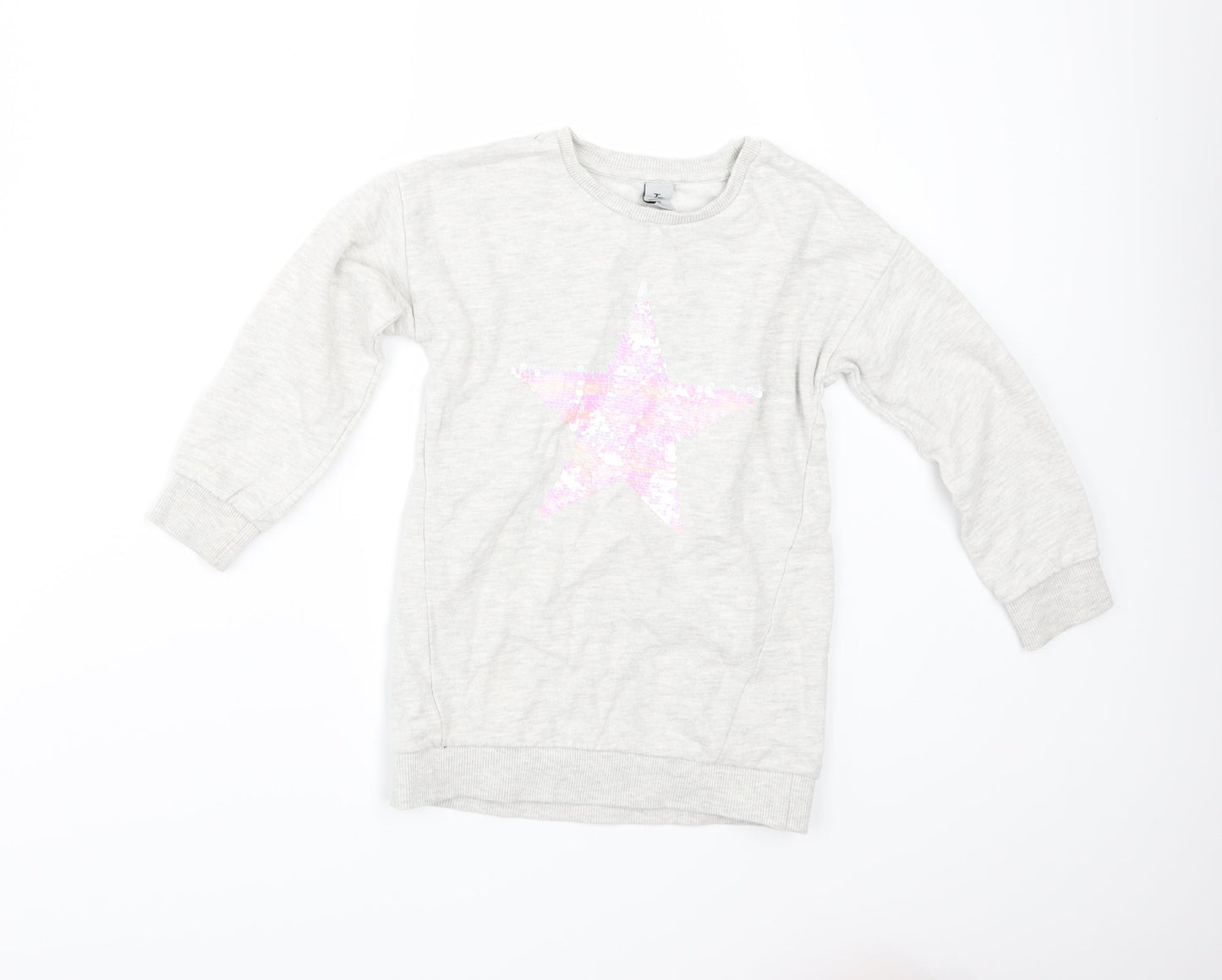 TU Girls Grey   Pullover Sweatshirt Size 5 Years