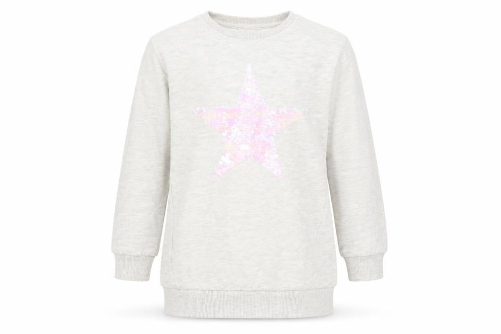 Tu Girls Grey   Pullover Sweatshirt Size 5 Years