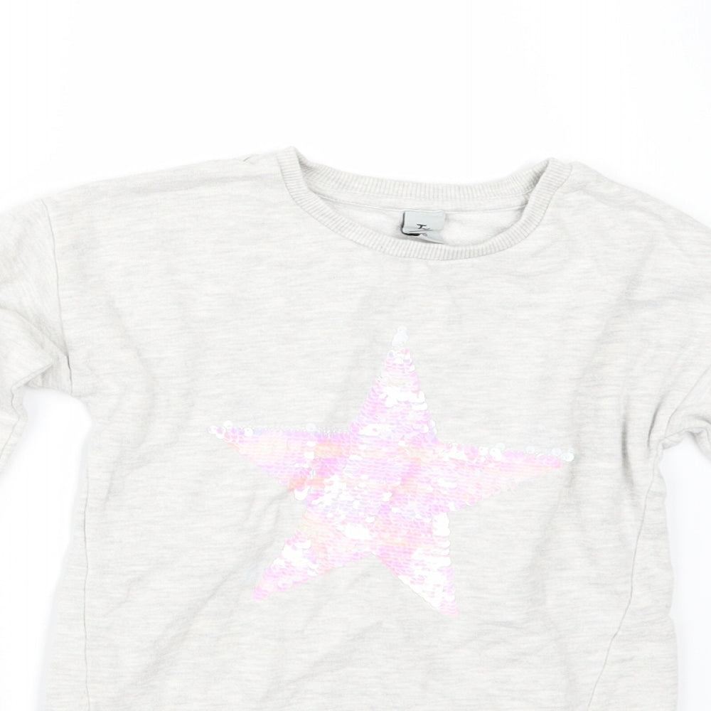 TU Girls Grey   Pullover Sweatshirt Size 5 Years