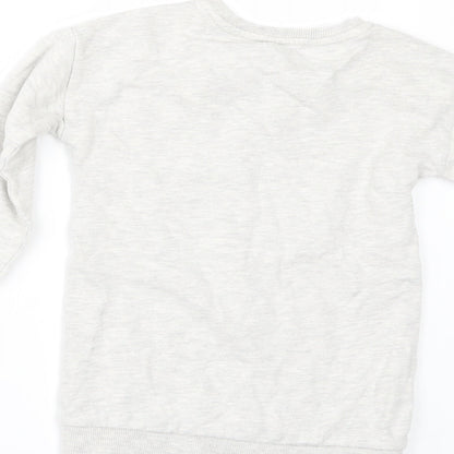 TU Girls Grey   Pullover Sweatshirt Size 5 Years