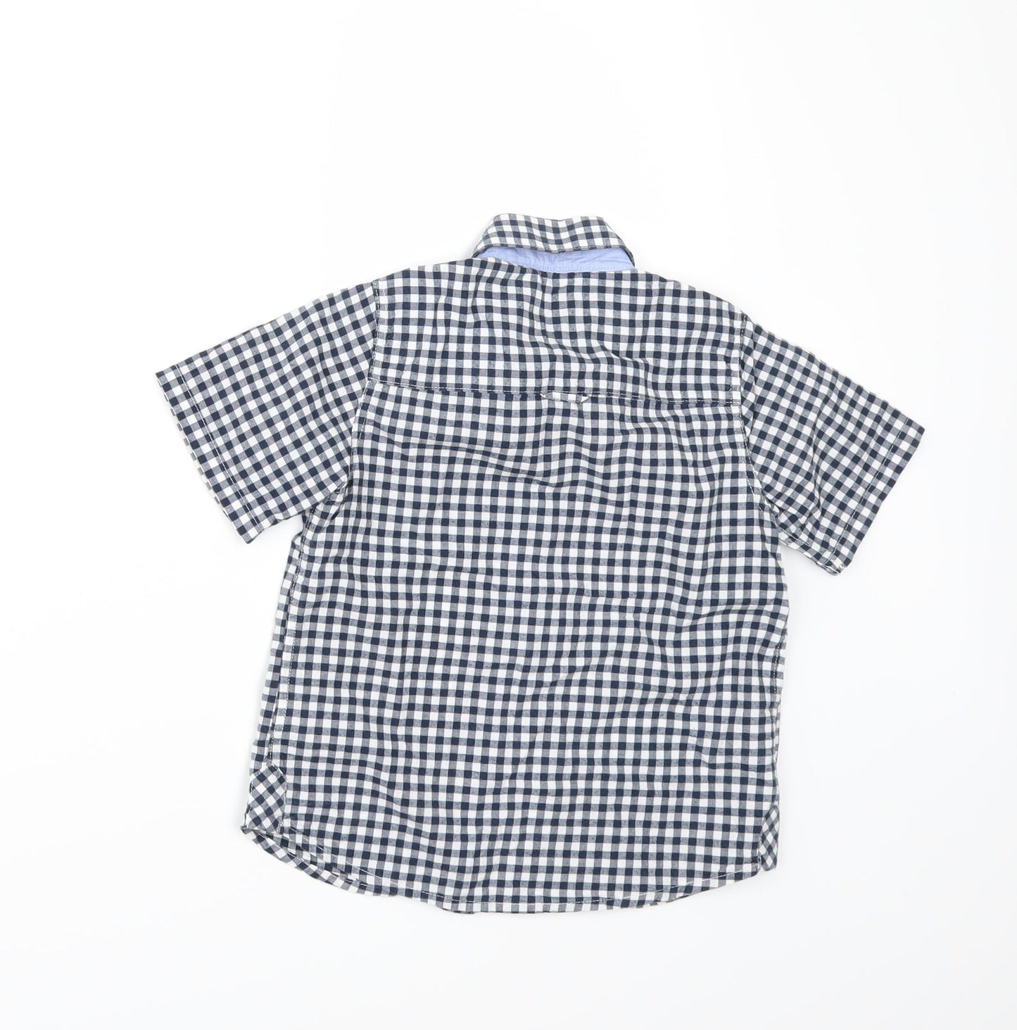 NEXT Boys Blue Check  Kimono Button-Up Size 4 Years