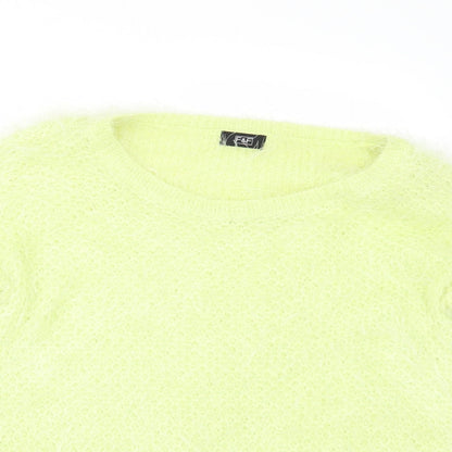F&F Womens Yellow   Pullover Jumper Size 8