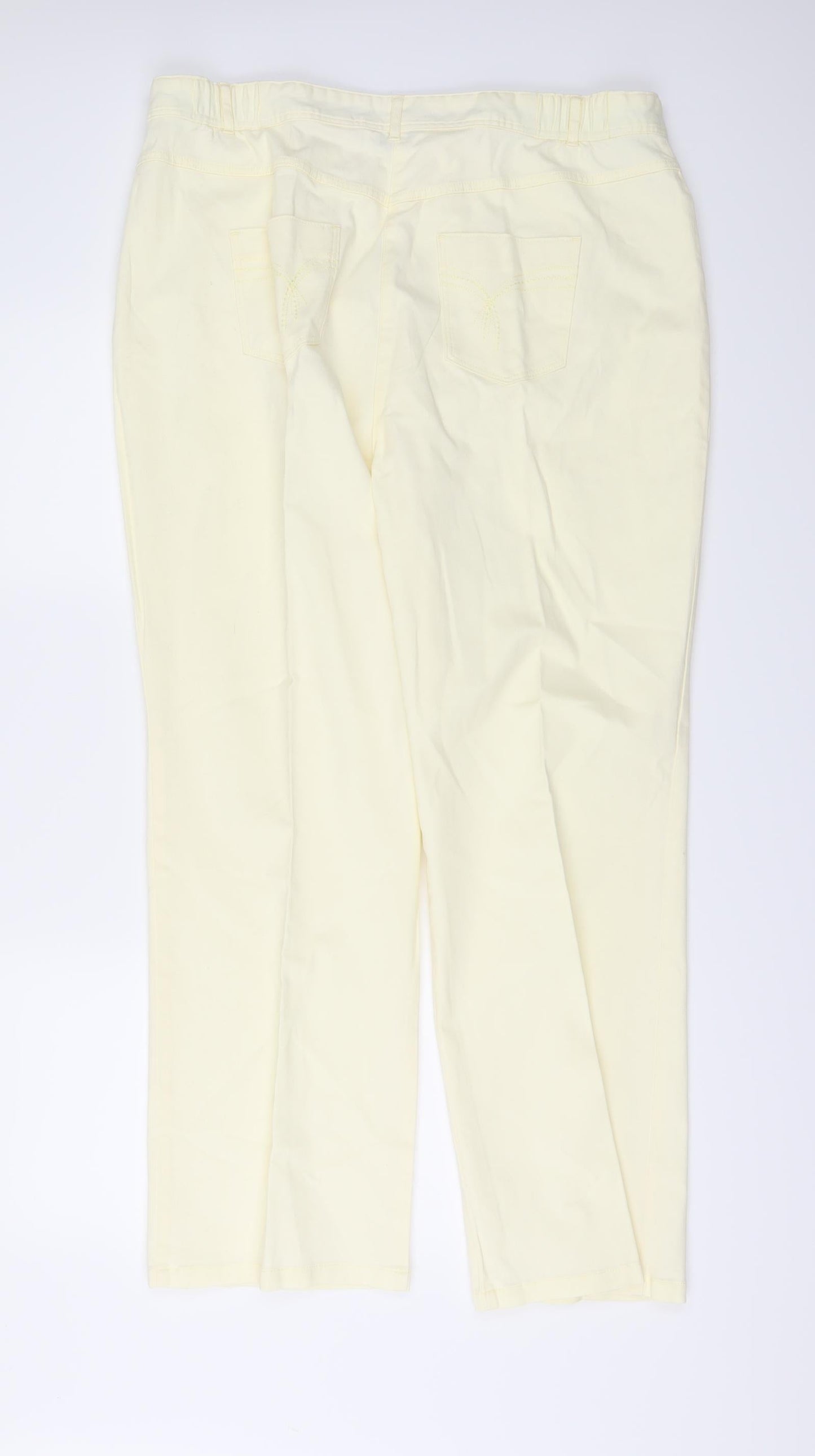 Classic Womens Yellow   Straight Jeans Size 38 in L28 in