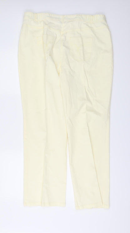 Classic Womens Yellow   Straight Jeans Size 38 in L28 in