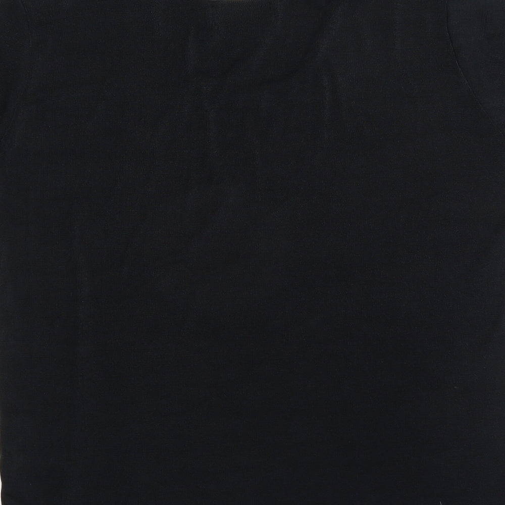 Todays Look Womens Black   Basic T-Shirt Size XL