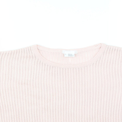 Cooperative Womens Pink   Pullover Jumper Size L  - CROPPED