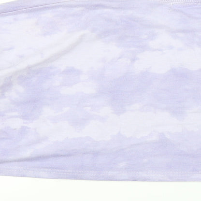 Missguided Womens Purple   Pullover Sweatshirt Size 10  - tie dye