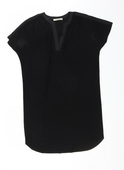 Oasis Womens Black   T-Shirt Dress  Size XS