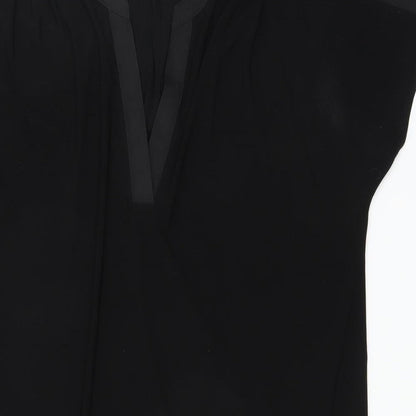 Oasis Womens Black   T-Shirt Dress  Size XS