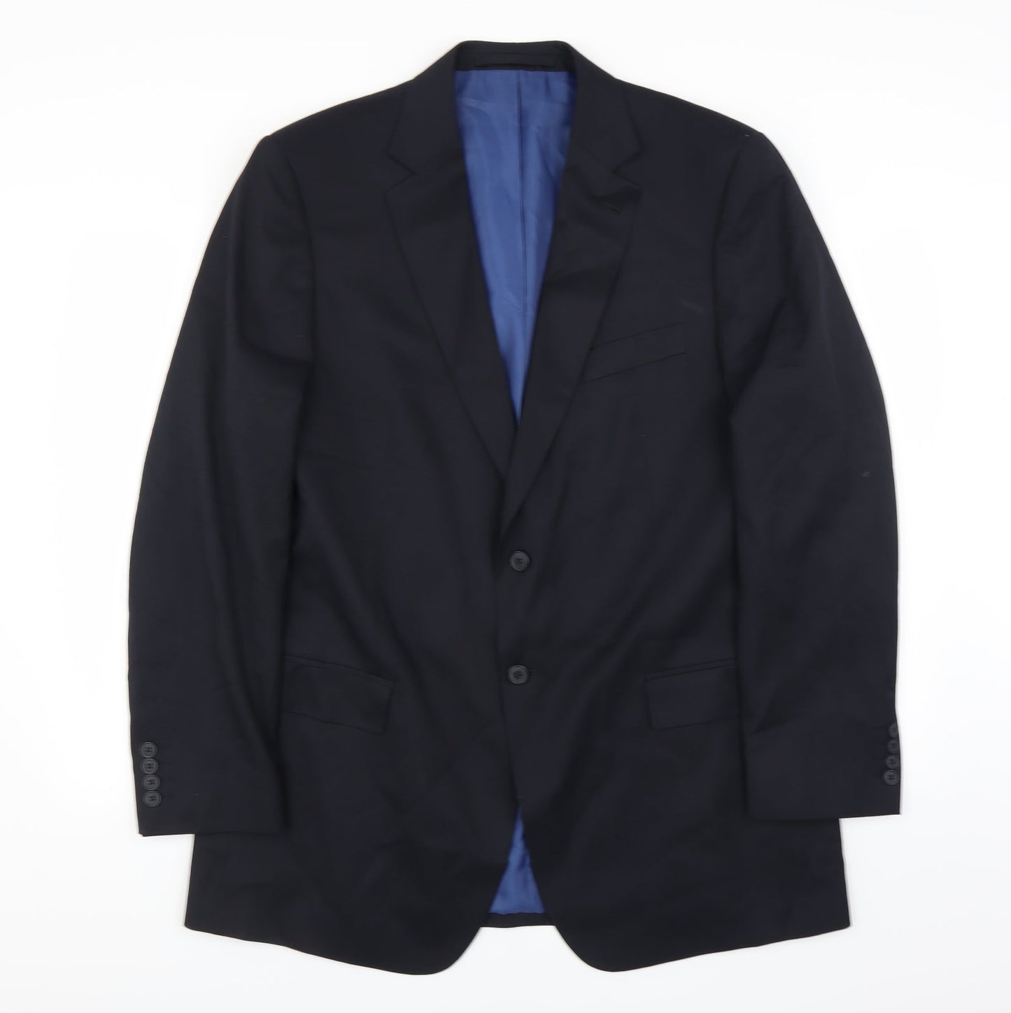 Mens UK Size 44 Marks and Spencer Regular Blue Suit Jacket