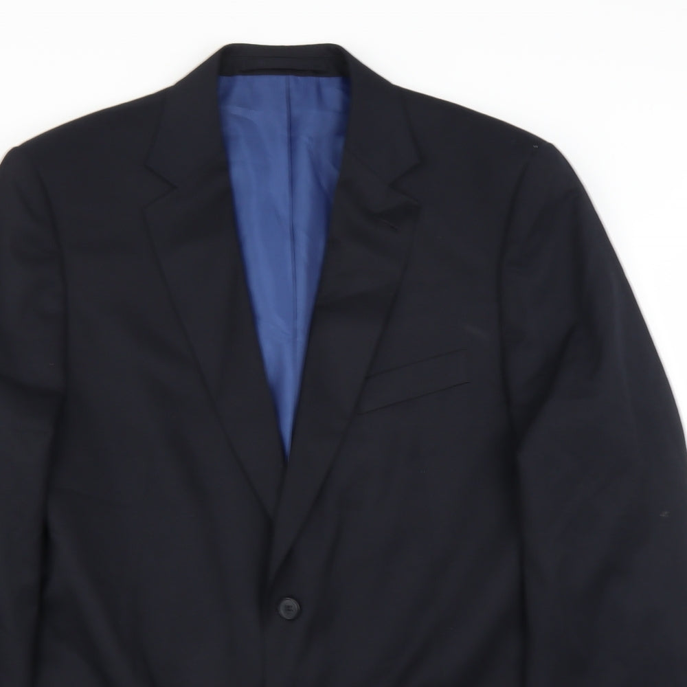 Mens UK Size 44 Marks and Spencer Regular Blue Suit Jacket