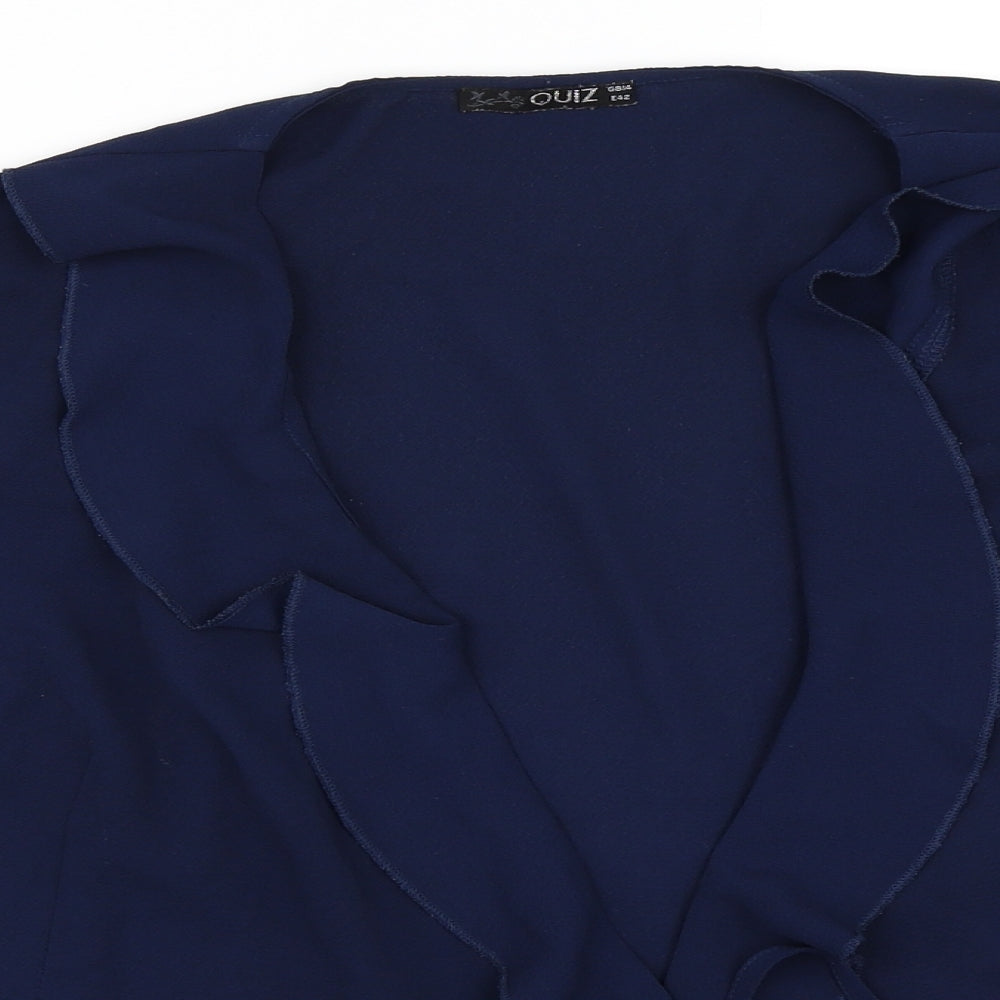 Quiz Womens Blue   Cardigan Jumper Size 14