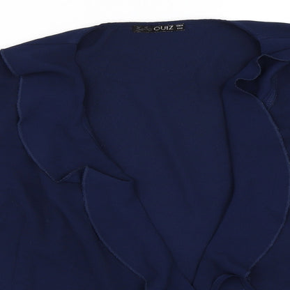 Quiz Womens Blue   Cardigan Jumper Size 14