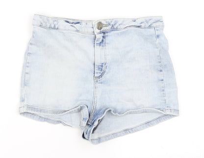 Topshop Womens Blue   Hot Pants Shorts Size 28 in