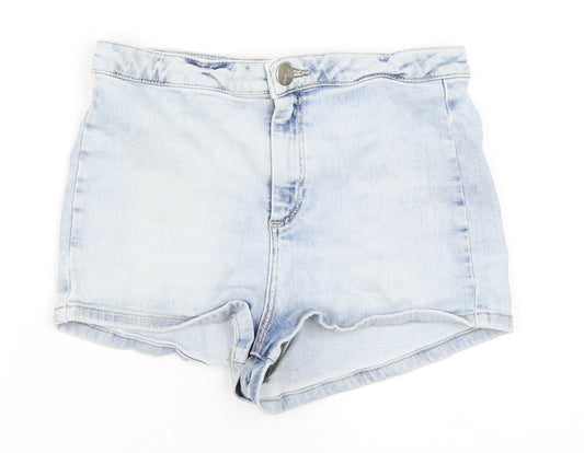 Topshop Womens Blue   Hot Pants Shorts Size 28 in