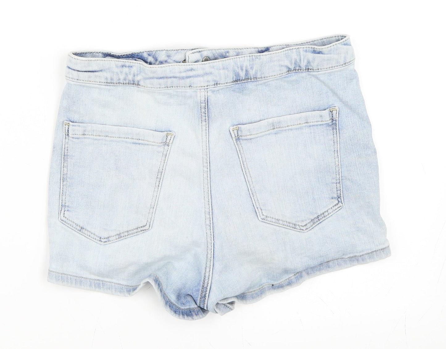 Topshop Womens Blue   Hot Pants Shorts Size 28 in