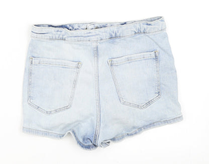 Topshop Womens Blue   Hot Pants Shorts Size 28 in