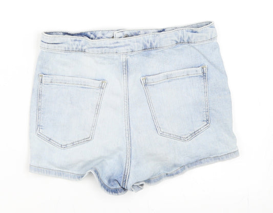 Topshop Womens Blue   Hot Pants Shorts Size 28 in