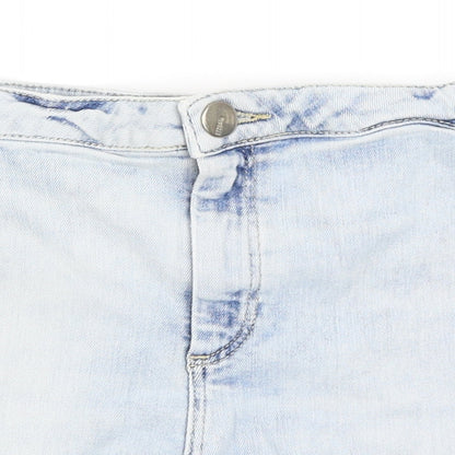 Topshop Womens Blue   Hot Pants Shorts Size 28 in