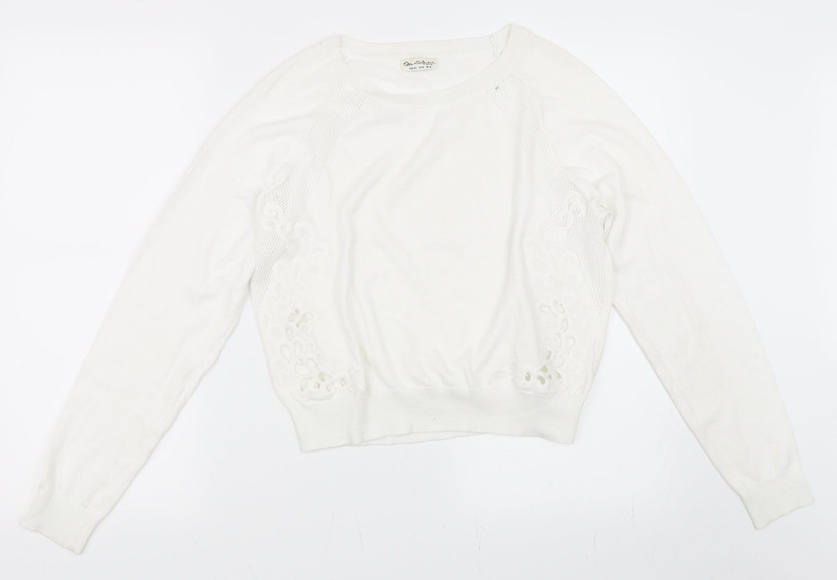 Miss Selfridge Womens Ivory   Pullover Jumper Size 14