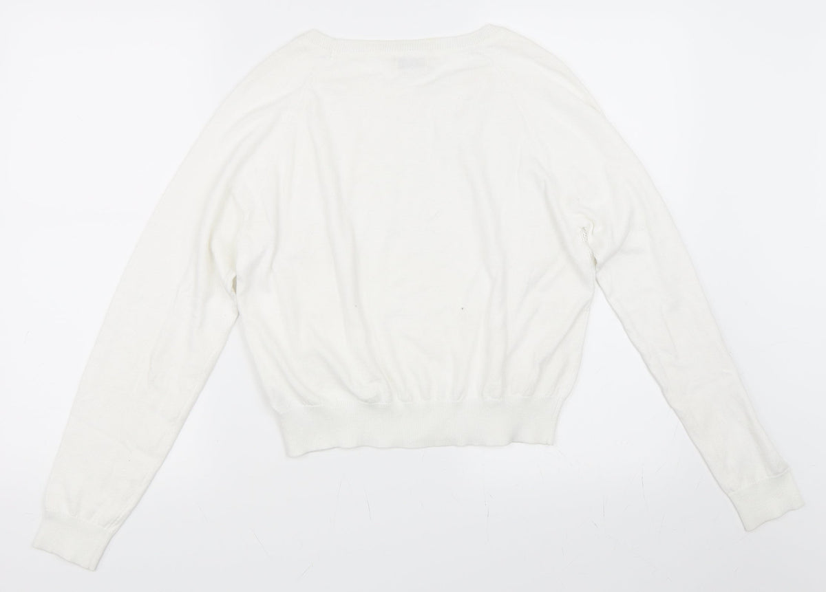 Miss Selfridge Womens Ivory   Pullover Jumper Size 14