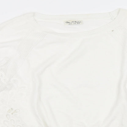 Miss Selfridge Womens Ivory   Pullover Jumper Size 14