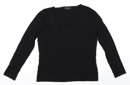 Sky Designs Womens Black   Pullover Jumper Size M