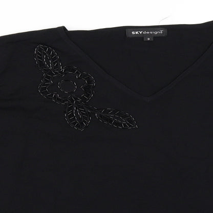Sky Designs Womens Black   Pullover Jumper Size M