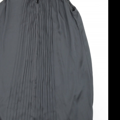 Preworn Womens Green  Satin Shift  Size M