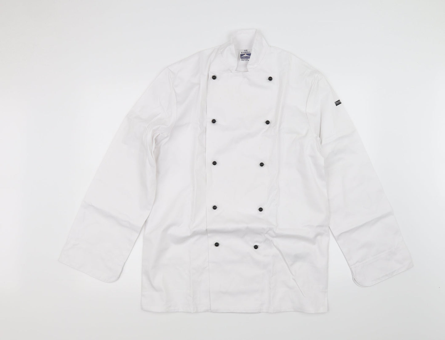 Mens UK Size XS Portwest White  Button-Up Long Sleeve Casual Shirt