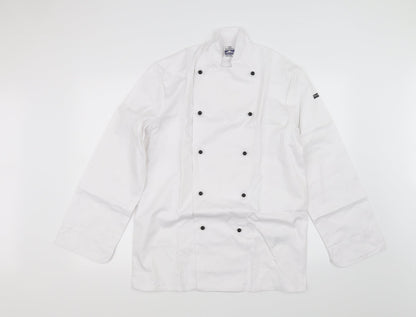 Mens UK Size XS Portwest White  Button-Up Long Sleeve Casual Shirt