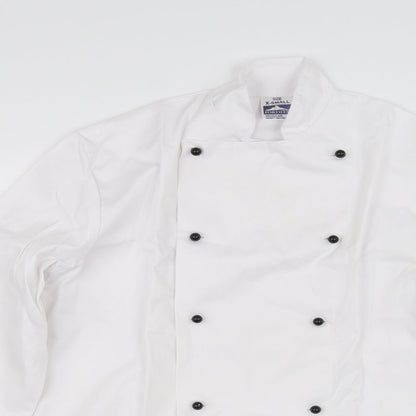 Mens UK Size XS Portwest White  Button-Up Long Sleeve Casual Shirt