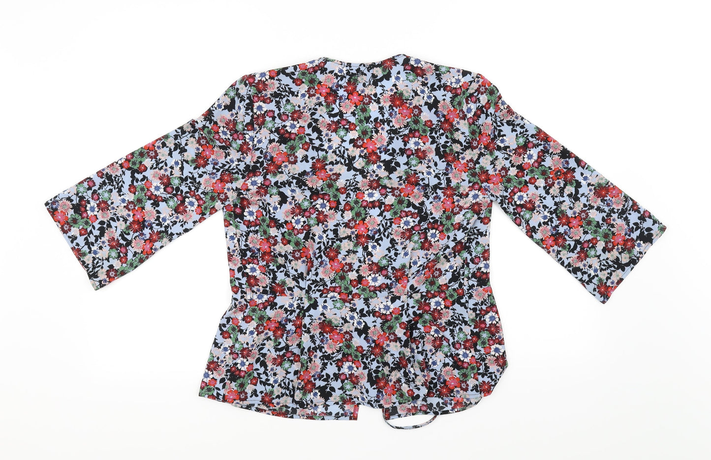 Topshop Womens Grey Floral  Cardigan Jumper Size 8