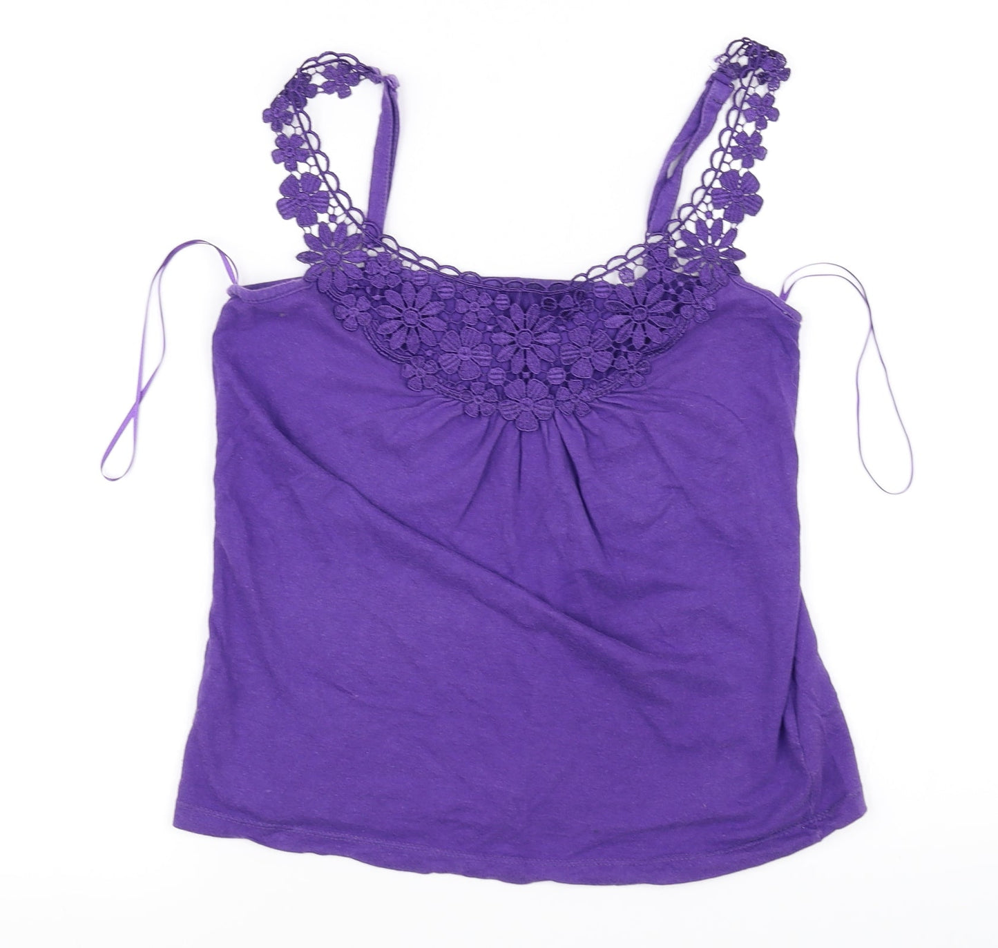 Womens UK Size 10 denim co Purple Basic Blouse