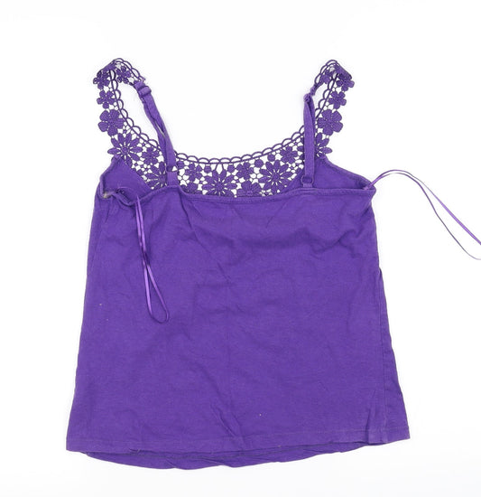 denim co Womens Purple   Basic Blouse Size 10