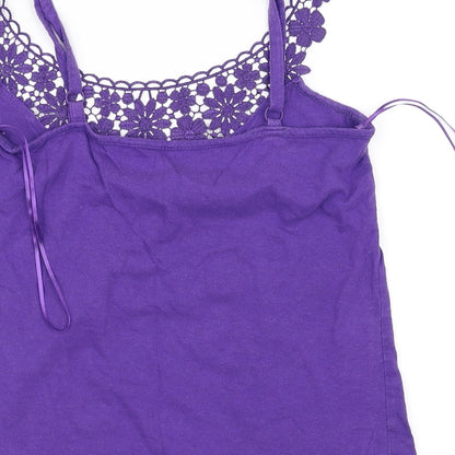 Womens UK Size 10 denim co Purple Basic Blouse