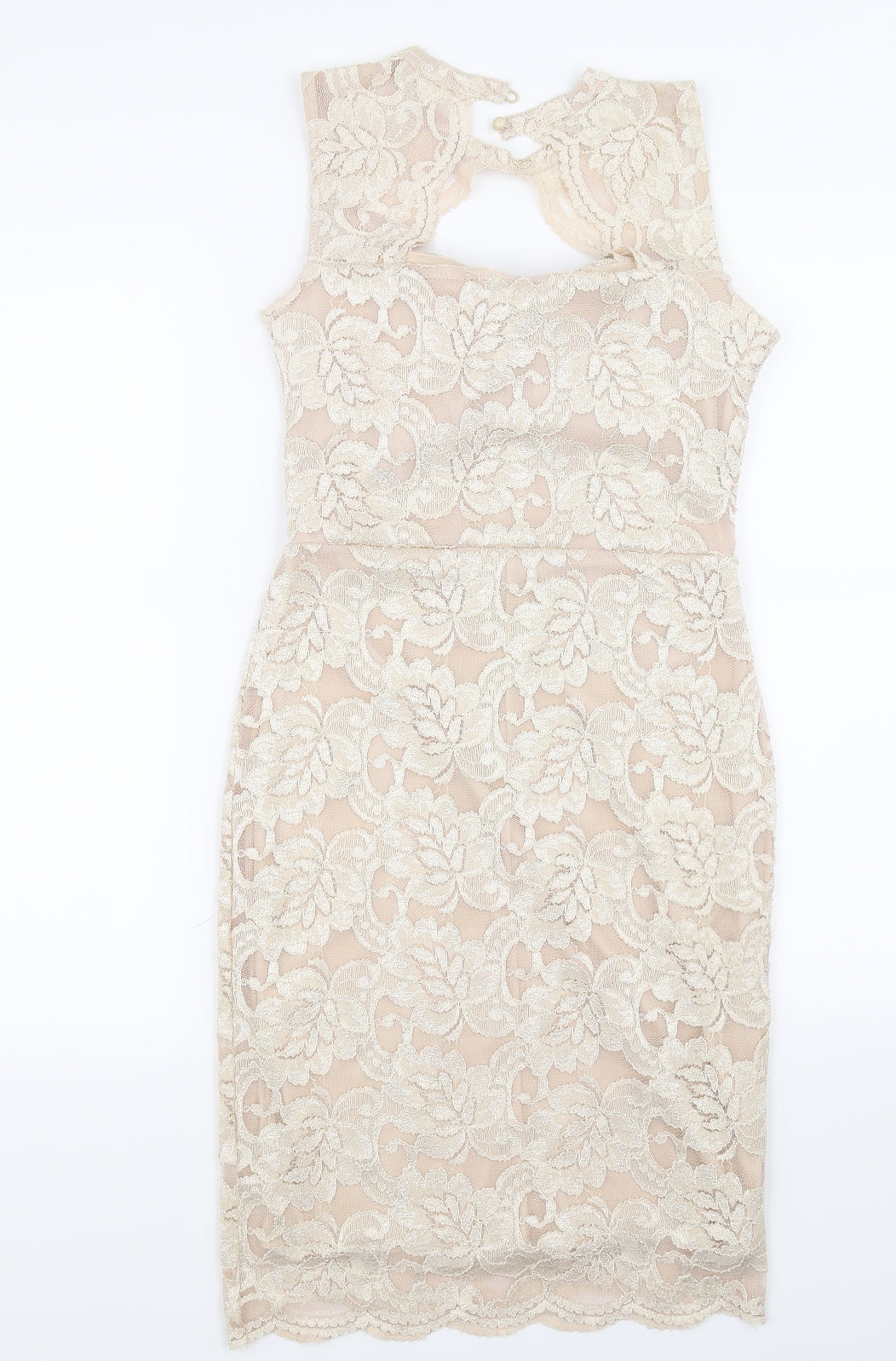 Quiz Womens Beige   Bodycon  Size 8